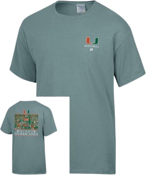 University of Miami Hurricanes Basketball Short Sleeve T-Shirt