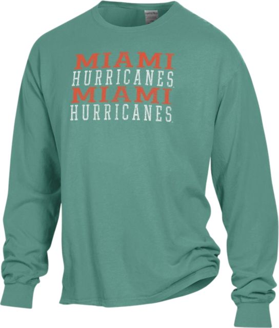 University of Miami Garment Dyed Long Sleeve Tee - ONLINE ONLY