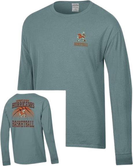 University of Miami Hurricanes Basketball Long Sleeve T-Shirt