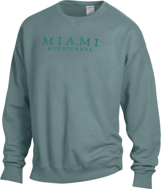 University of Miami Garment Dyed Crew - ONLINE ONLY