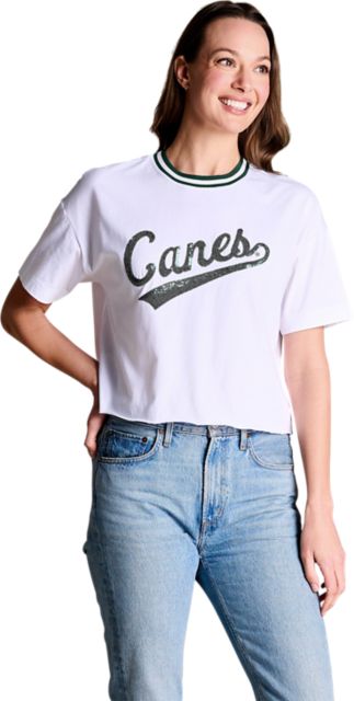 University of Miami Women's Sequin Short Sleeve T-Shirt