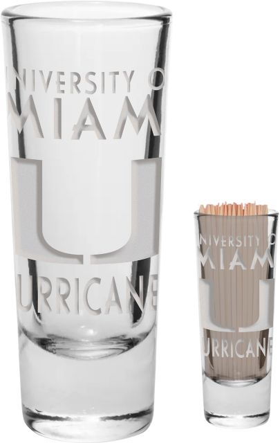 University of Miami Hurricanes Collector's Glass