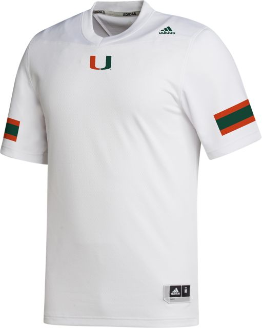 Men's Adidas White Miami Hurricanes Replica Baseball Jersey