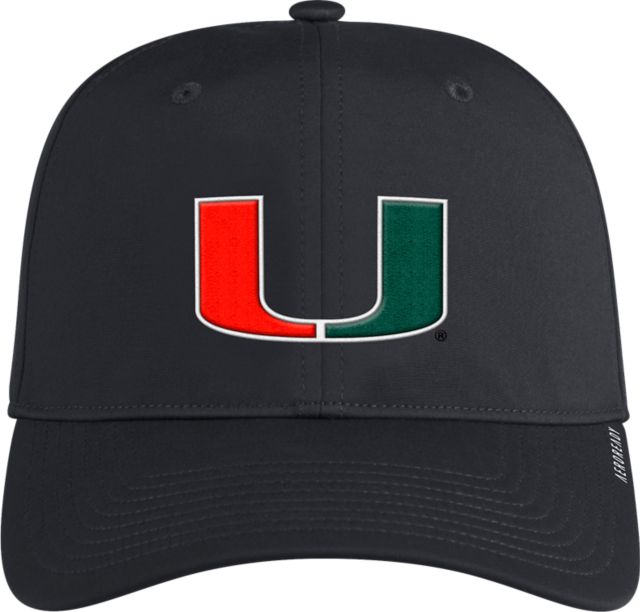 University Of Miami Hurricanes Black Baseball Cap 