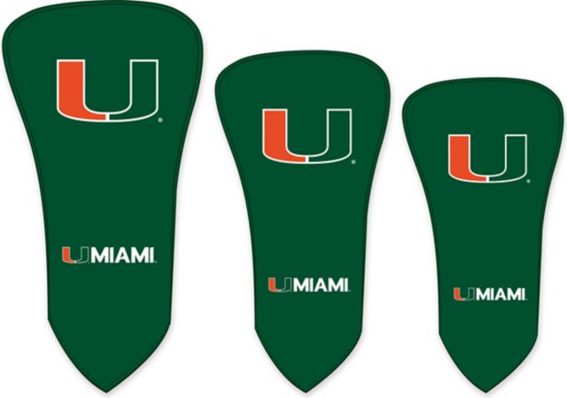 University of Miami Head Cover - 3 Pack