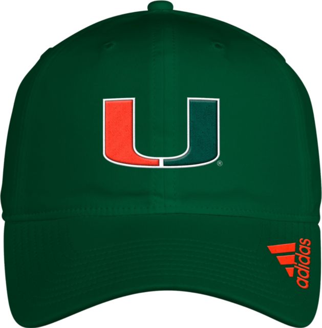 adidas Men's White/Pink Miami Hurricanes On-Field Baseball Fitted