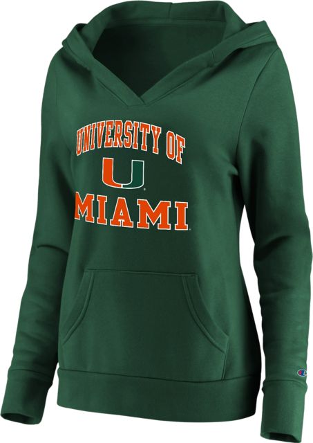 University of Miami Women's Plus Size Hooded Sweatshirt