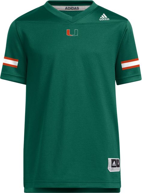 Men's adidas #1 White Miami Hurricanes Team Premier Football Jersey