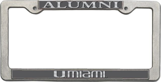 University of Miami Alumni License Plate Frame