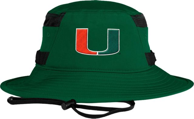 Men's adidas White Miami Hurricanes On-Field Baseball Fitted Hat