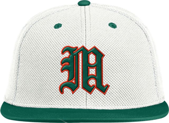 University of Miami Fitted Mesh On Field Baseball Hat