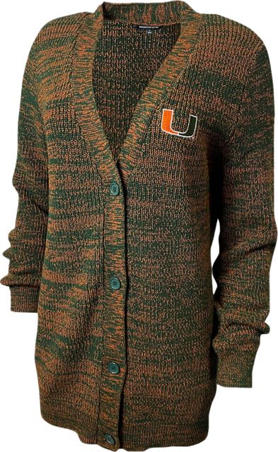 University of Miami Women's Plus Size Cardigan
