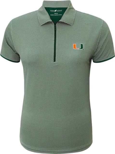 University of Miami Women's 1/4 Zip Polo