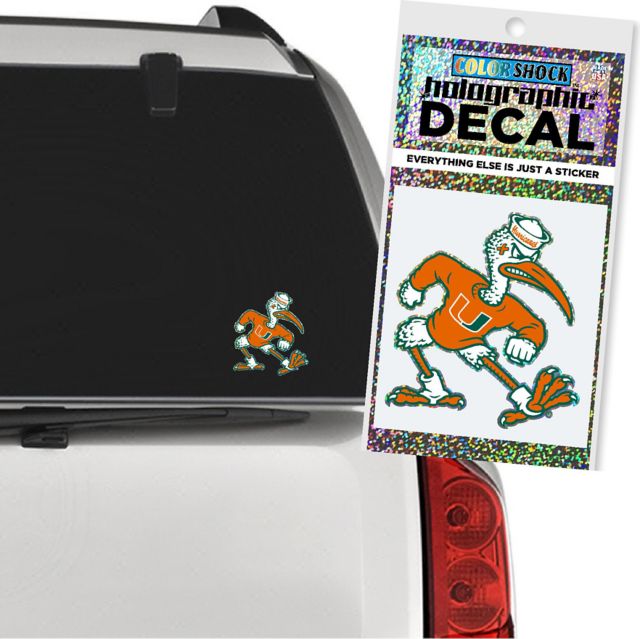University of Miami Hurricanes Hologram Decal
