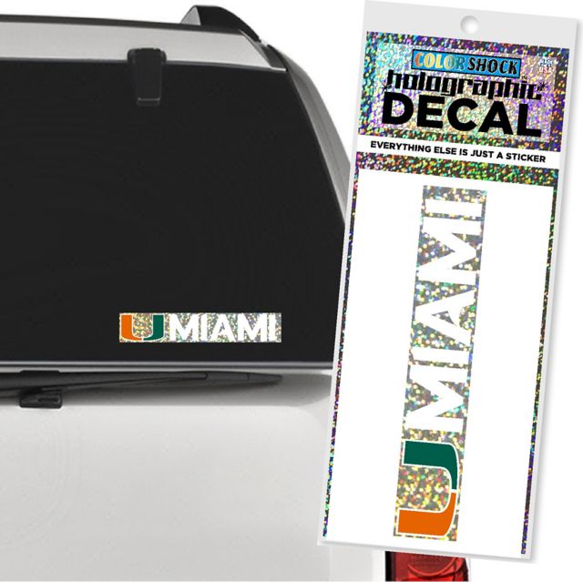 University of Miami Hologram Stand Decal