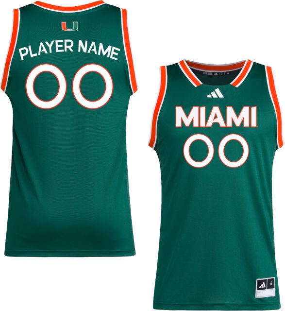 University of Miami Hurricanes Men's Basketball adidas Player Name Replica Jersey