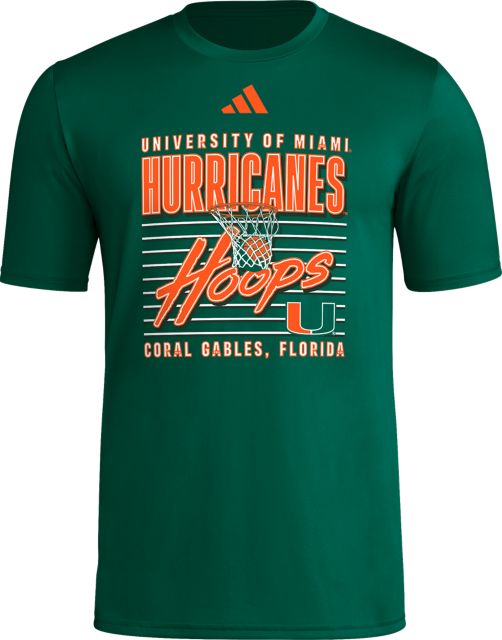 University of Miami Hurricanes Basketball Pre-Game Locker Swish Short Sleeve T-Shirt