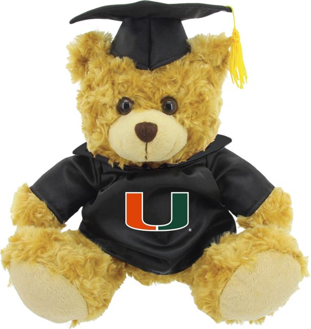 University of Miami 12'' Graduation Plush Bear - ONLINE ONLY
