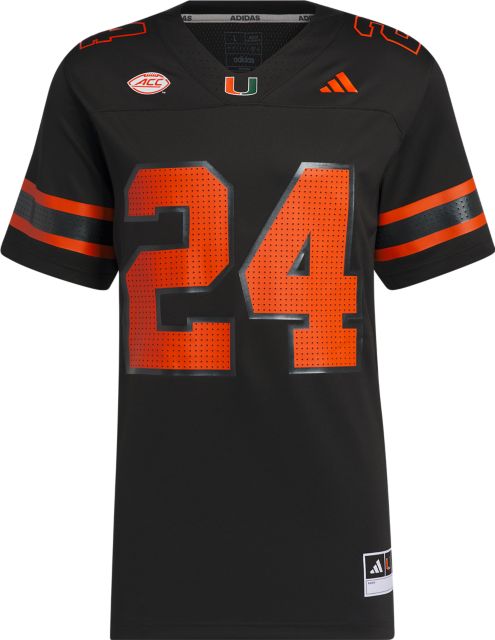 University of Miami Football adidas Strategy Premium 24 Jersey University Of Miami