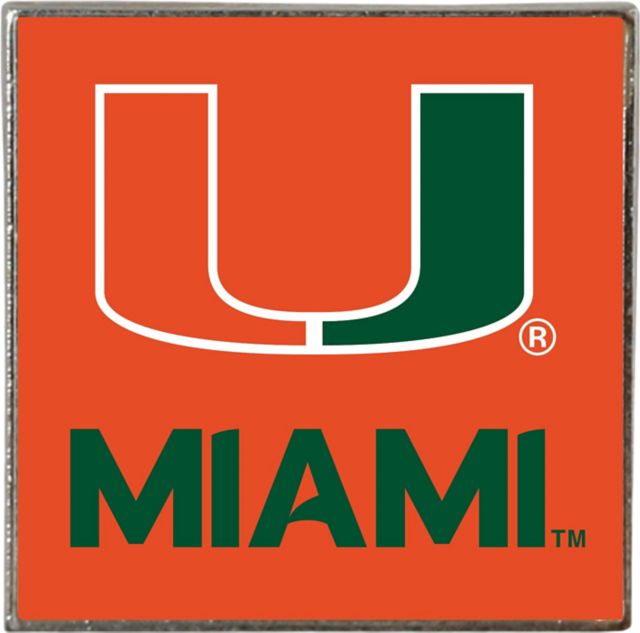 University of Miami Square Lapel Pin