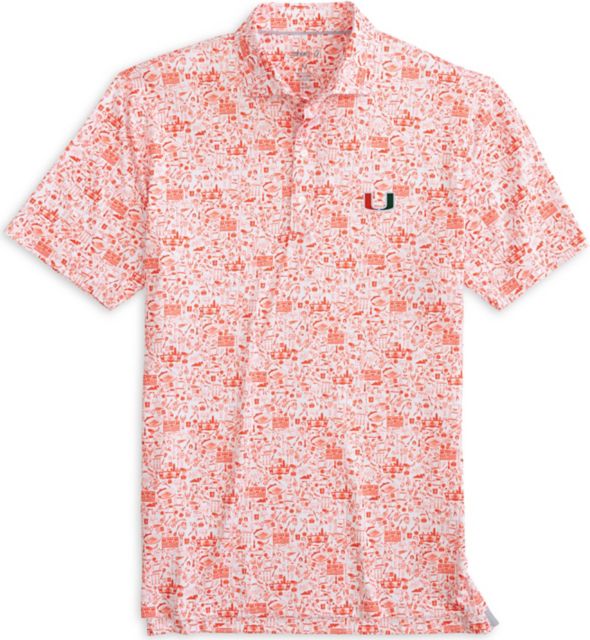 University of Miami Striped Eco Polo