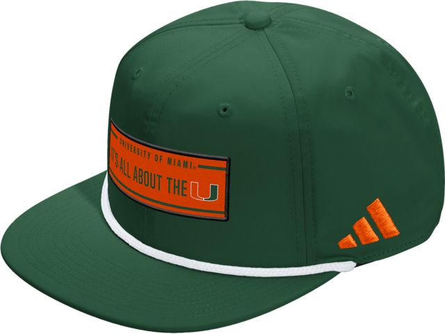 University of Miami Hurricanes Locker Room Adjustable Rope Adjustable Cap