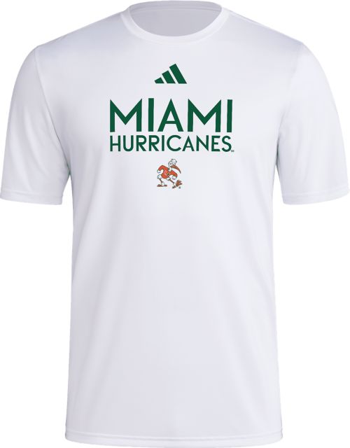 University of Miami Hurricanes adidas Pre-Game Locker Room Short Sleeve T-Shirt