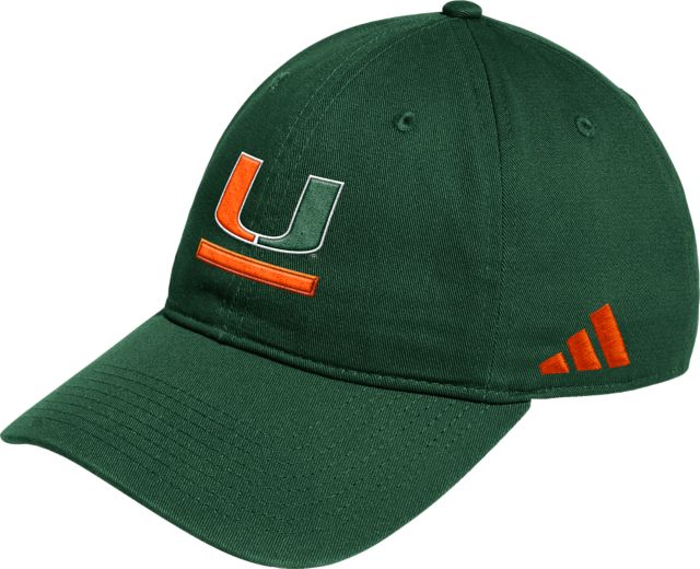University of Miami Hurricanes adidas Locker Room Slouch Cap