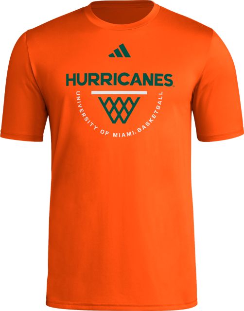 University of Miami Hurricanes adidas Basketball Pre-Game Locker Room Short Sleeve T-Shirt