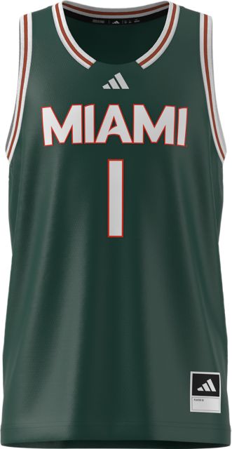 University of Miami #1 Swingman Replica Basketball Jersey