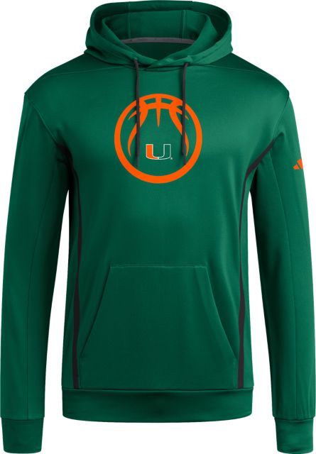 University of Miami Hurricanes Basketball Training Hooded Sweatshirt