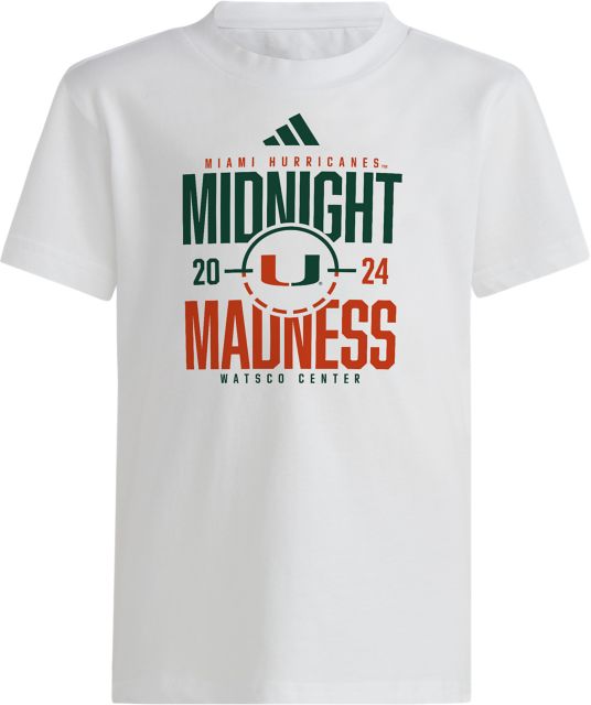 University of Miami Hurricanes Basketball Midnight Madness 2024 Youth Sleeve T-Shirt