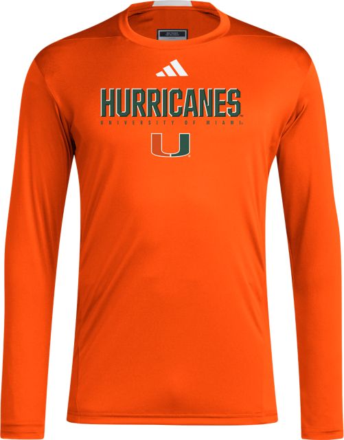 University of Miami Hurricanes adidas Long Sleeve T-Shirt