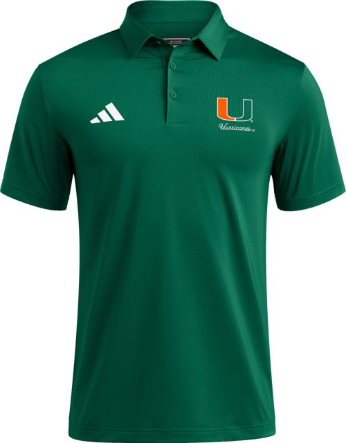 University of Miami Hurricanes adidas Ultimate365 Polo