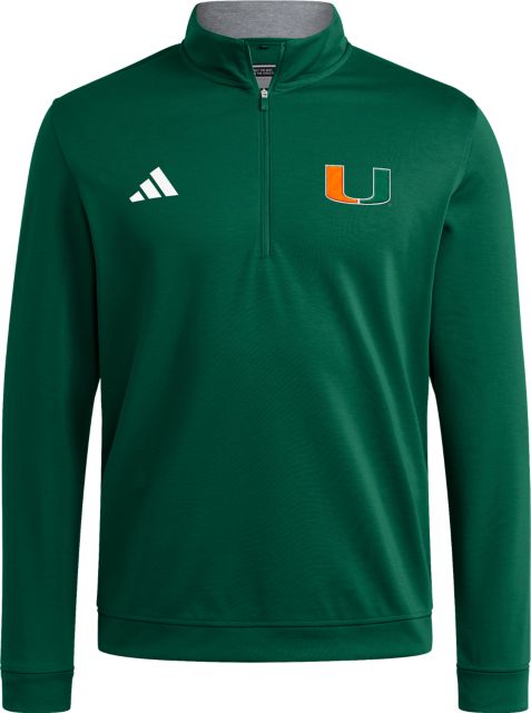 University of Miami Hurricanes adidas 1/4 Zip