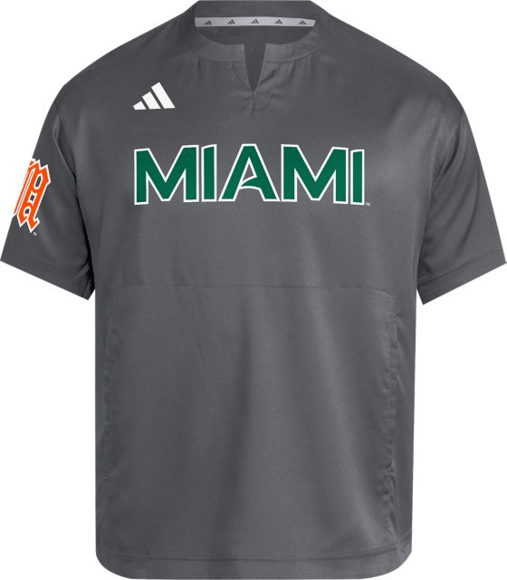 University of Miami Hurricanes adidas Baseball Dugout Cage Jacket