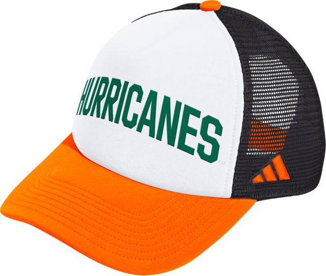 University of Miami Hurricanes adidas Foam Trucker Cap