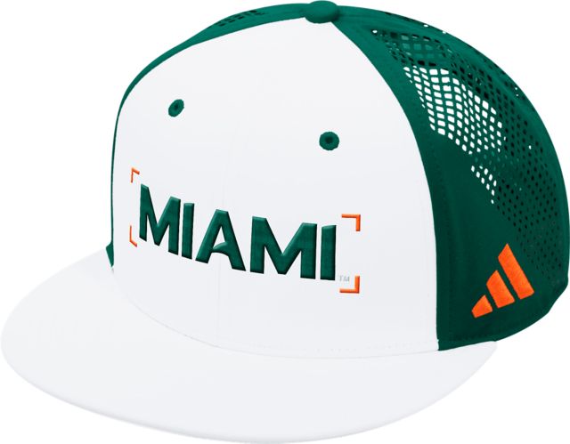 University of Miami Hurricanes Performance Flatbill Cap