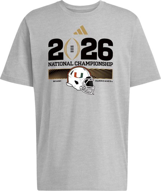 University of Miami Football 2026 National Championship Game Short Sleeve T-Shirt