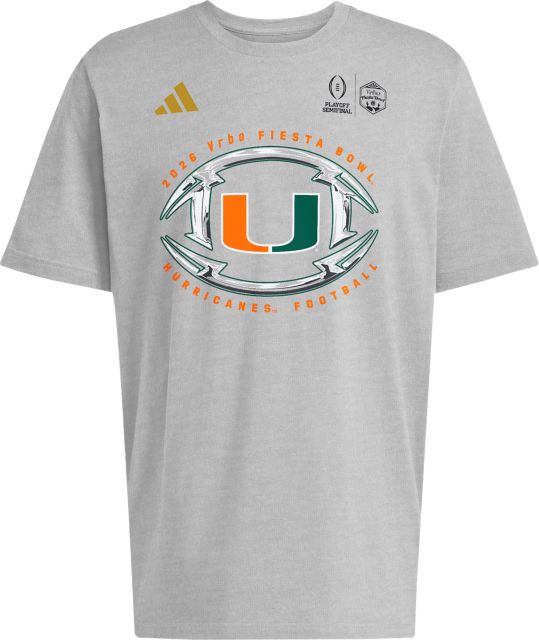 University of Miami Hurricanes Football 2025 College Football Playoffs Semifinals Short Sleeve T-Shirt