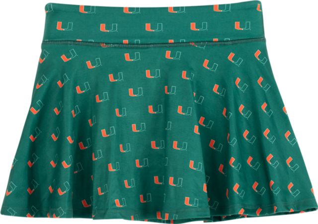 University of Miami Youth Girls Flowy Skort