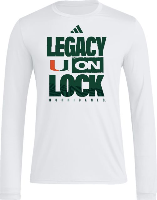 University of Miami Basketball Long Sleeve Bench T-Shirt