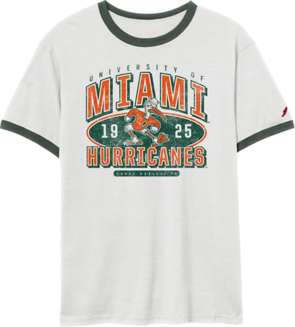 University of Miami Hurricanes Victory Falls Ringer Short Sleeve T-Shirt