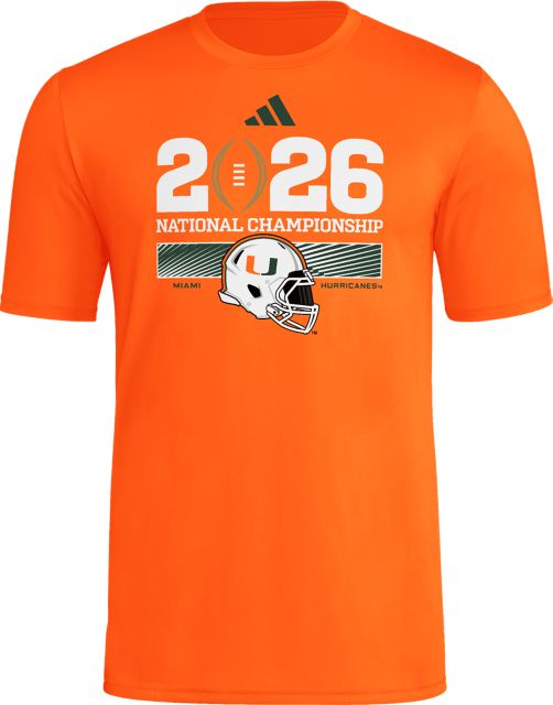University of Miami Football 2026 National Championship Game Short Sleeve T-Shirt