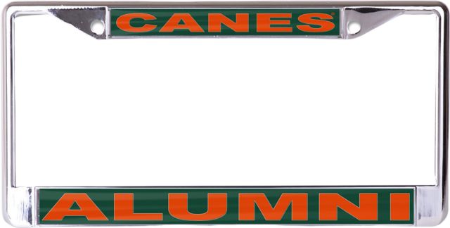 University of Miami Alumni License Plate Frame