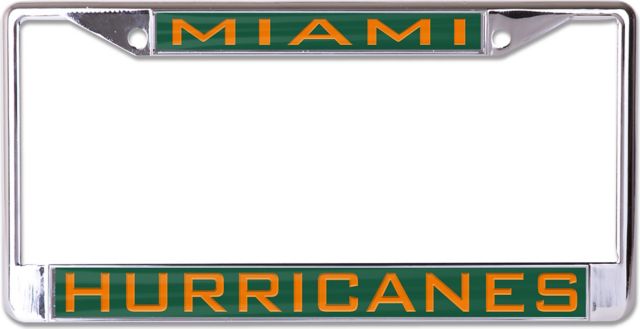 University of Miami Hurricanes License Plate Frame
