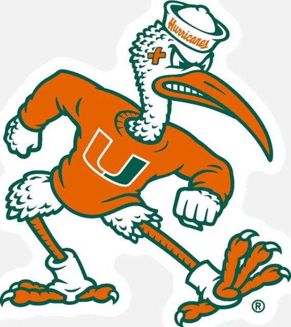 University of Miami Hurricanes Mini Magnet