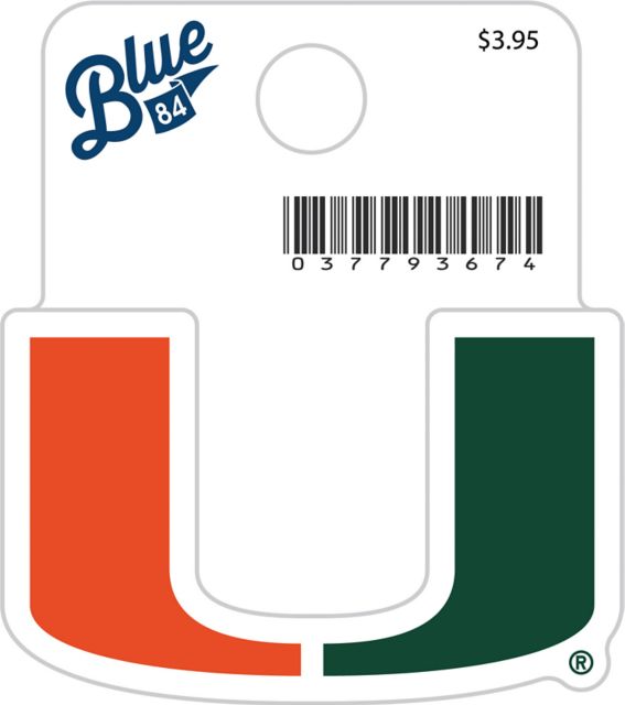 University of Miami Hurricanes Mini Sticker