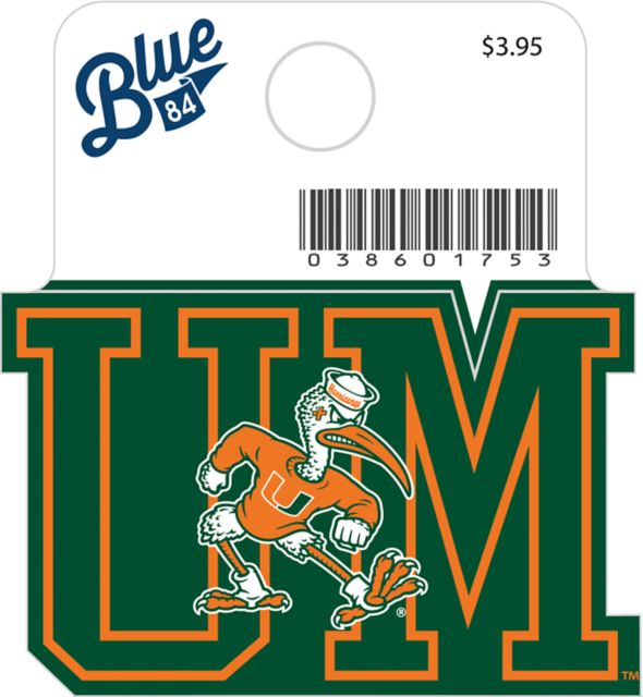 University of Miami Hurricanes Mini Sticker