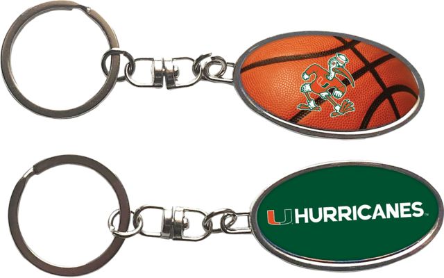 University of Miami Basketball Keychain